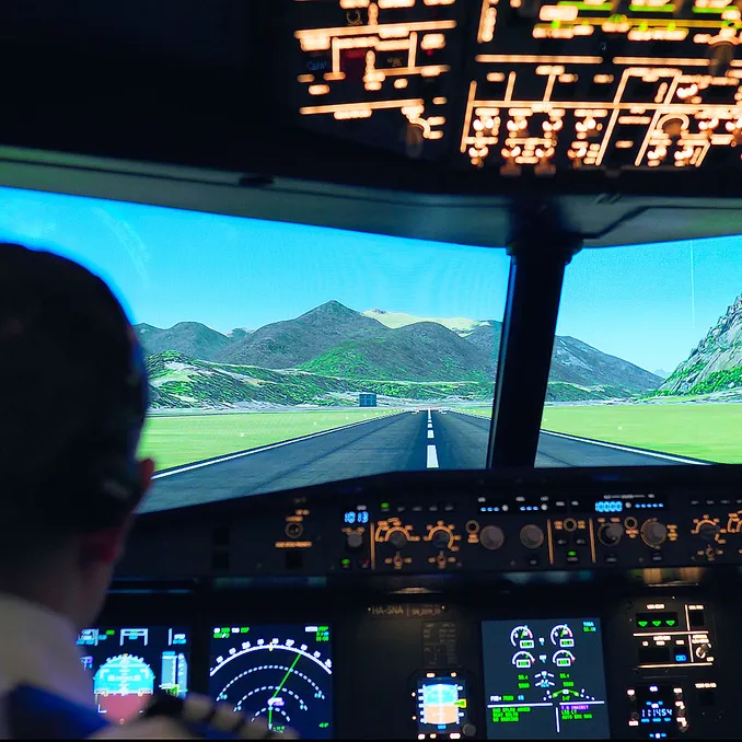 Airbus flysimulator for to