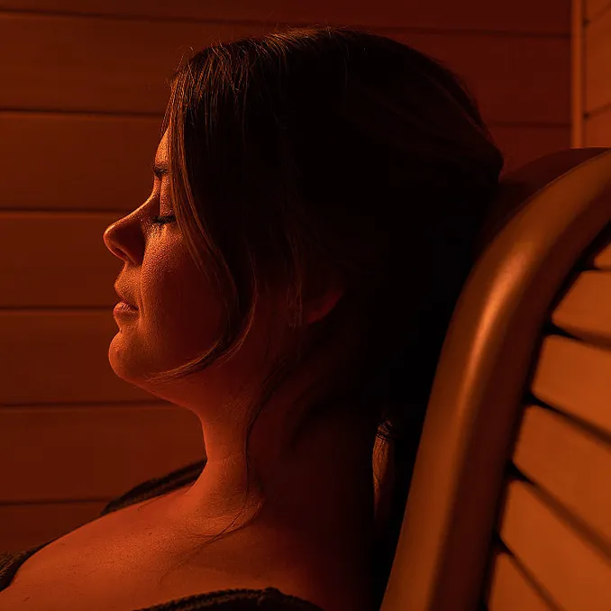 Jacuzzi, sauna & isbad for to