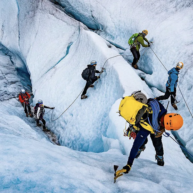 Glacier hike på blåis