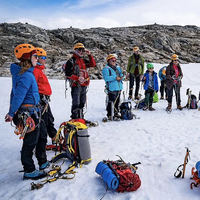 Glacier hike på blåis