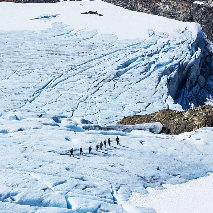 Glacier hike på blåis