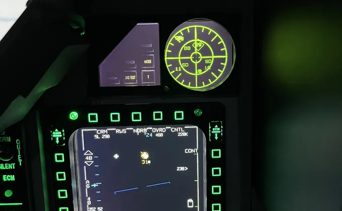 Virtuell F-16 pilot for en dag