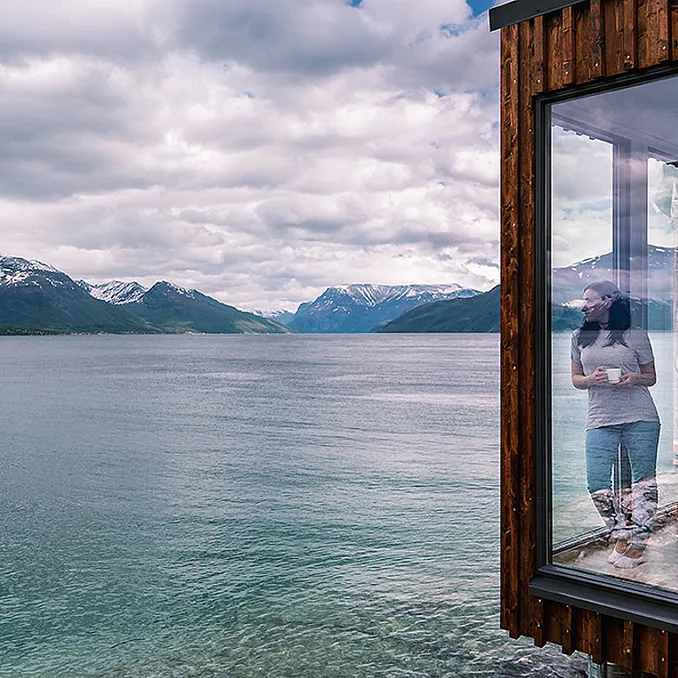 Arctic fjordcabins med jacuzzi
