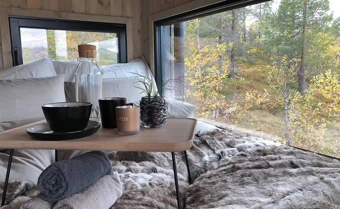 Natt i fjelltopphytte