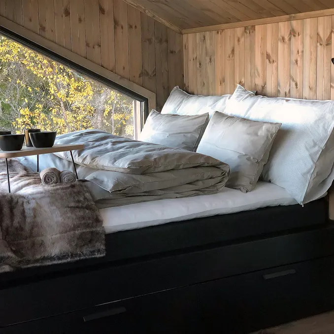 Natt i fjelltopphytte