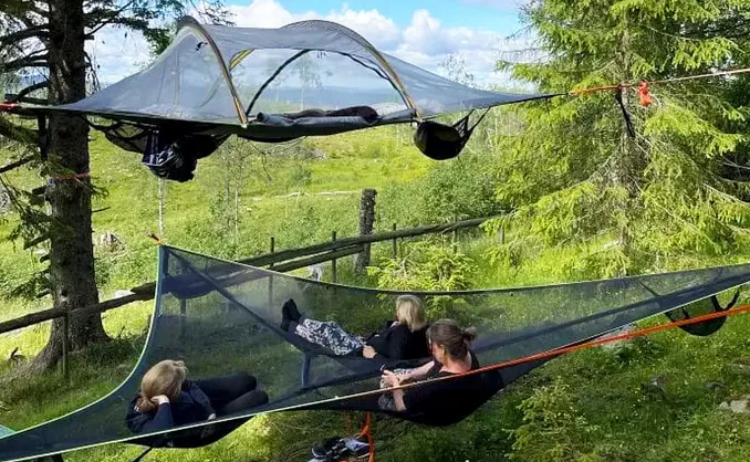 Sveveteltglamping
