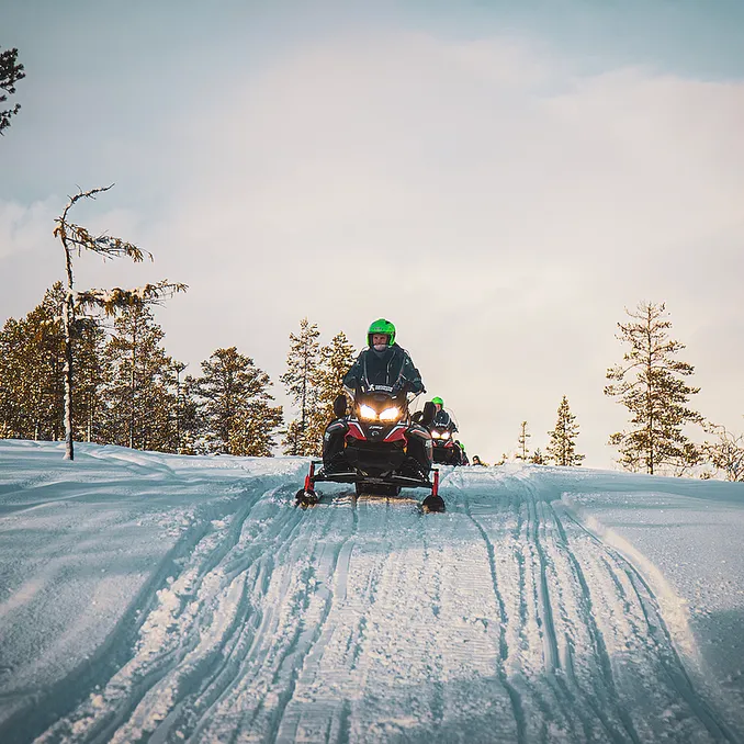 Snøscootersafari heldag