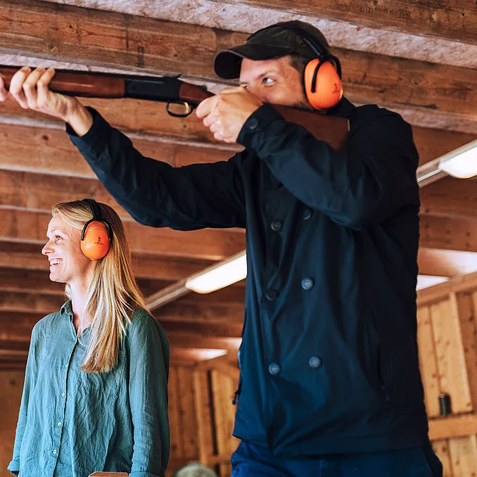 Leirdueskyting for to deluxe