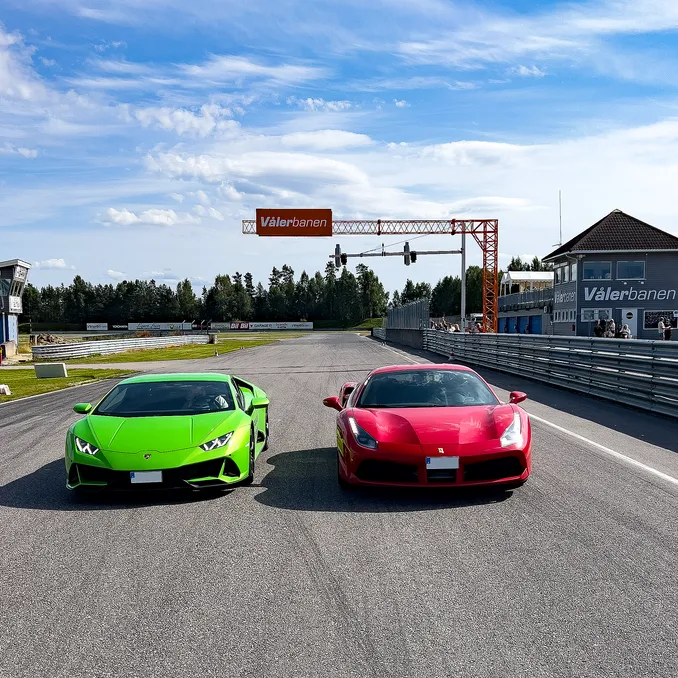 Kjør Lamborghini & Ferrari på racerbane