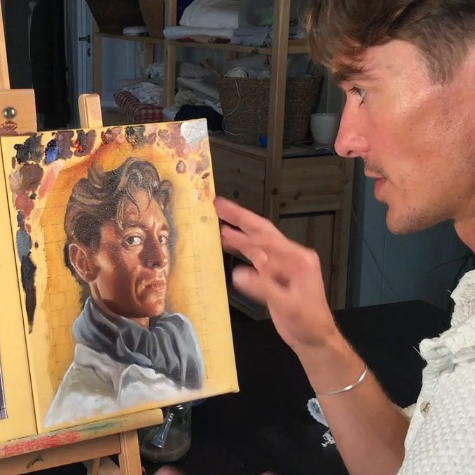 Portrettkurs i oljemaling