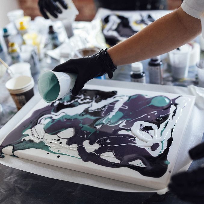 Grunnkurs i flytende akrylmaling