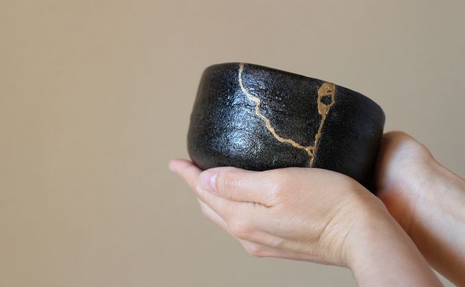 Lag Kintsugi gullkeramikk