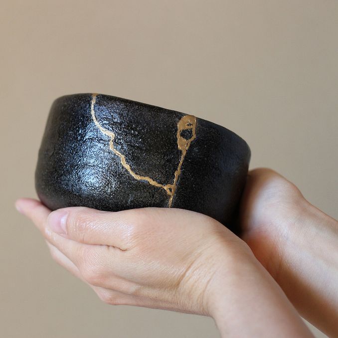 Lag Kintsugi gullkeramikk