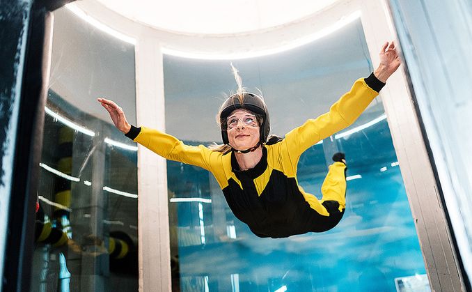 Indoor skydive