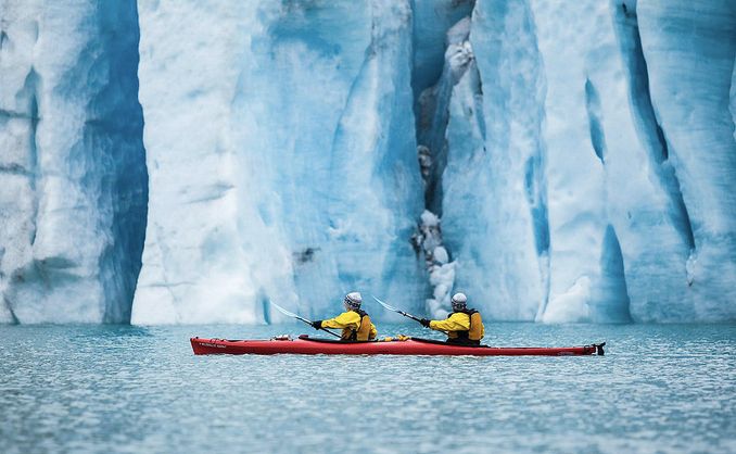 Isbreeventyr fra kajakk